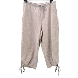 Studio Works‎ Grey Cotton Blend Cropped Sweatpants L